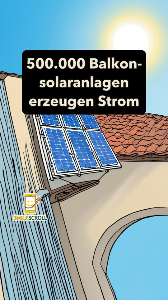 500.000 Balkonsolaranlagen erzeugen Strom
