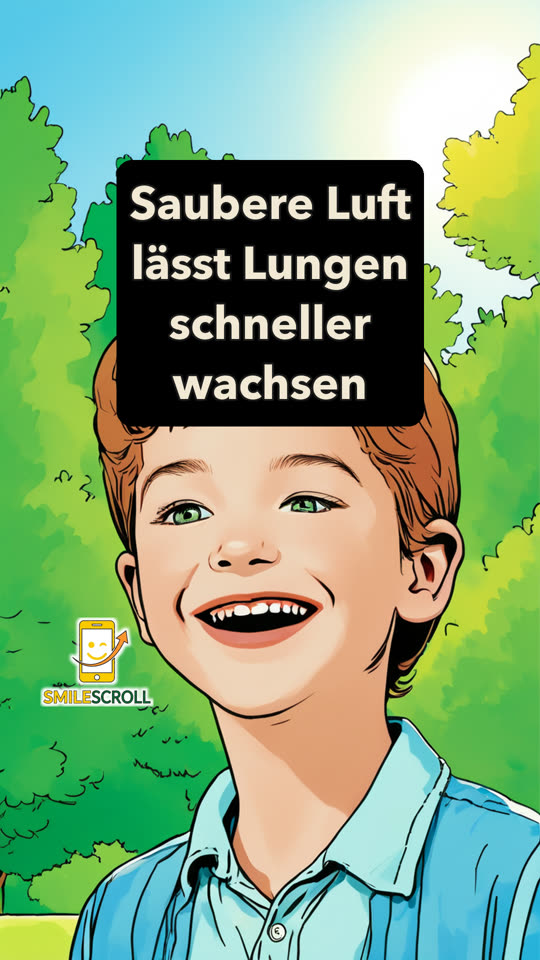 Saubere Luft lässt Lungen schneller wachsen